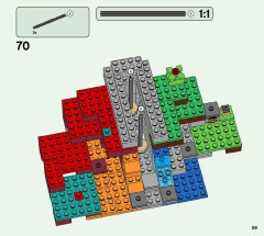 LEGO 21172 instructions page 59 – build guide