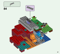 LEGO 21172 instructions page 67 – build guide