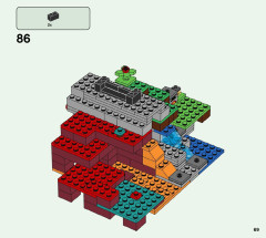 LEGO 21172 instructions page 69 – build guide