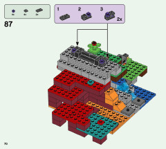 LEGO 21172 instructions page 70 – build guide