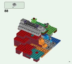 LEGO 21172 instructions page 71 – build guide