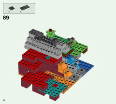 LEGO 21172 instructions page 72 – build guide