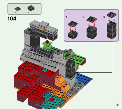 LEGO 21172 instructions page 81 – build guide
