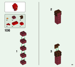 LEGO 21172 instructions page 83 – build guide
