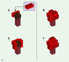 LEGO 21172 instructions page 84 – build guide