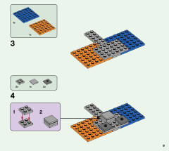 LEGO 21172 instructions page 9 – build guide