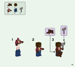 LEGO 21176 instructions page 45 – build guide