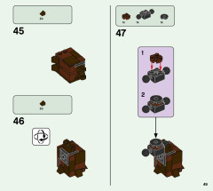 LEGO 21176 instructions page 49 – build guide