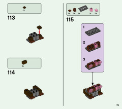 LEGO 21176 instructions page 73 – build guide
