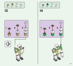 LEGO 21176 instructions page 9 – build guide