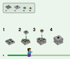 LEGO 21177 instructions page 8 – build guide