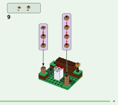 LEGO 21179 instructions page 17 – build guide