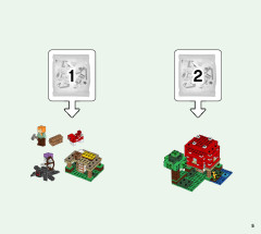 LEGO 21179 instructions page 5 – build guide