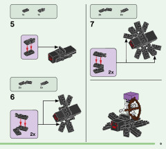LEGO 21179 instructions page 9 – build guide