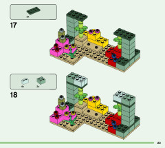 LEGO 21180 instructions page 23 – build guide