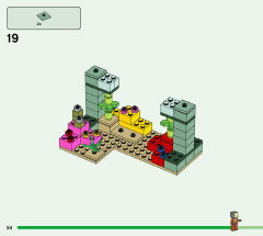 LEGO 21180 instructions page 24 – build guide