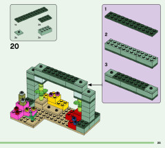 LEGO 21180 instructions page 25 – build guide