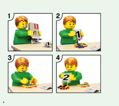LEGO 21180 instructions page 4 – build guide