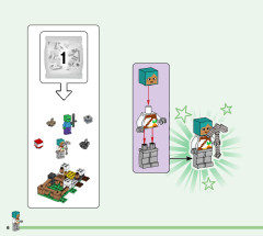 LEGO 21181 instructions page 6 – build guide