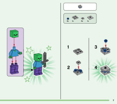 LEGO 21181 instructions page 7 – build guide