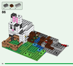 LEGO 21181 instructions page 70 – build guide