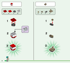 LEGO 21181 instructions page 8 – build guide