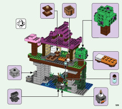 LEGO 21183 instructions page 129 – build guide
