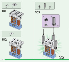 LEGO 21186 instructions page 96 – build guide