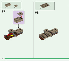 LEGO 21189 instructions page 72 – build guide