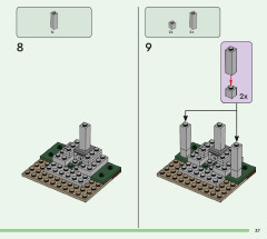 LEGO 21190 instructions page 37 – build guide