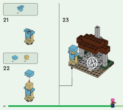 LEGO 21190 instructions page 42 – build guide