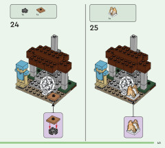 LEGO 21190 instructions page 43 – build guide