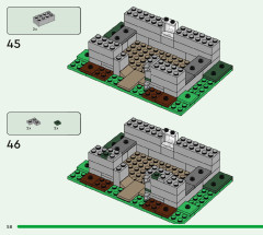 LEGO 21190 instructions page 58 – build guide