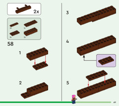 LEGO 21190 instructions page 69 – build guide