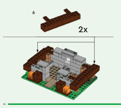 LEGO 21190 instructions page 70 – build guide