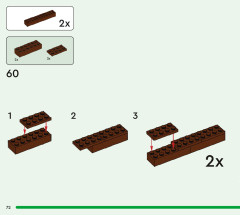LEGO 21190 instructions page 72 – build guide