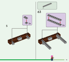 LEGO 21190 instructions page 75 – build guide