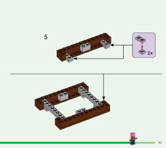 LEGO 21190 instructions page 77 – build guide
