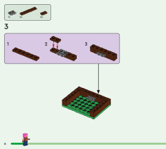 LEGO 21190 instructions page 8 – build guide
