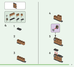 LEGO 21190 instructions page 9 – build guide