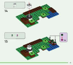 LEGO 21241 instructions page 15 – build guide