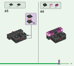 LEGO 21242 instructions page 73 – build guide
