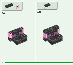 LEGO 21242 instructions page 74 – build guide