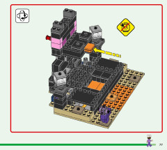 LEGO 21242 instructions page 77 – build guide