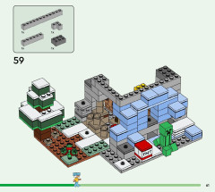 LEGO 21243 instructions page 61 – build guide