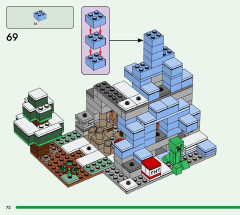 LEGO 21243 instructions page 72 – build guide