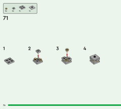 LEGO 21243 instructions page 74 – build guide