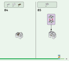 LEGO 21243 instructions page 85 – build guide