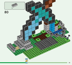 LEGO 21244 instructions page 73 – build guide