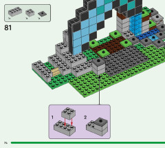 LEGO 21244 instructions page 74 – build guide